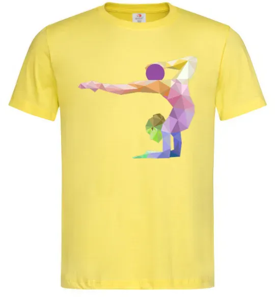 Мужская футболка Гімнастка геометрія Лимонный фото