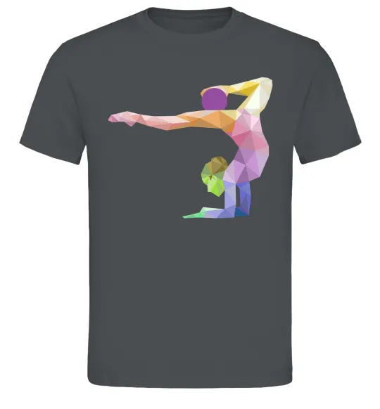 Мужская футболка Гімнастка геометрія Графит фото