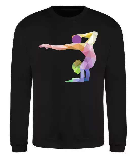 Свитшот Гімнастка геометрія Черный фото