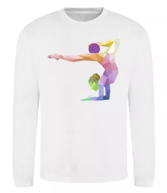 Свитшот Гімнастка геометрія Белый фото