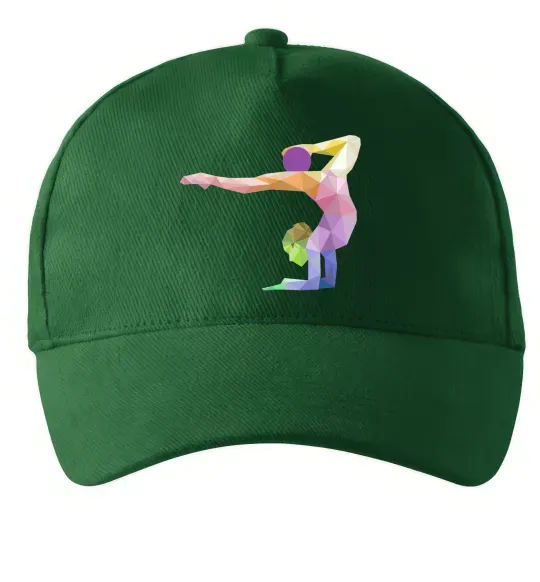 Кепка Гімнастка геометрія Темно-зелений фото