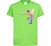 Детская футболка Гімнастка геометрія Лаймовый Детская футболка Гімнастка геометрія Лаймовый фото
