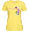 Жіноча футболка Гімнастка геометрія Лимонний Жіноча футболка Гімнастка геометрія Лимонний фото