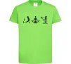 Детская футболка Йога скелети Лаймовый Детская футболка Йога скелети Лаймовый фото