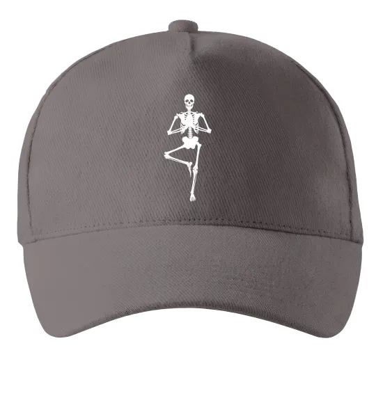 Кепка Скелет йога Сірий фото