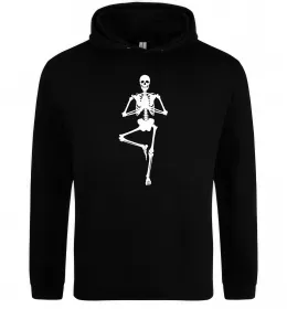 Мужская толстовка (худи) Live love yоga Черный фото