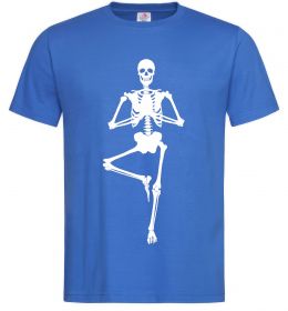 Мужская футболка Скелет йога