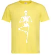Чоловіча футболка Скелет йога Лимонний фото