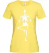 Жіноча футболка Скелет йога Лимонний Жіноча футболка Скелет йога Лимонний фото