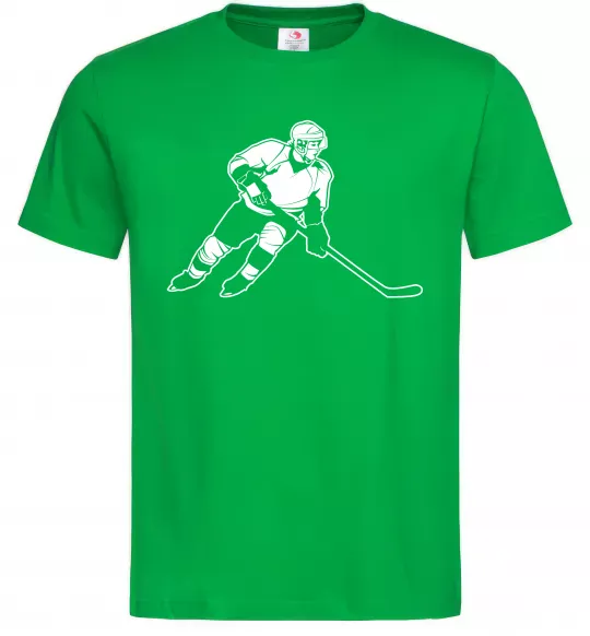 Мужская футболка Хокеїст Зеленый фото