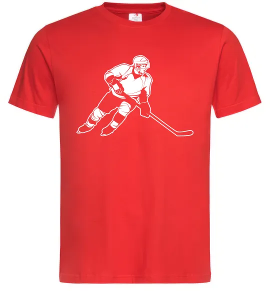 Мужская футболка Хокеїст Красный фото