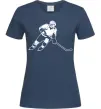 Жіноча футболка Хокеїст Темно-синій Жіноча футболка Хокеїст Темно-синій фото