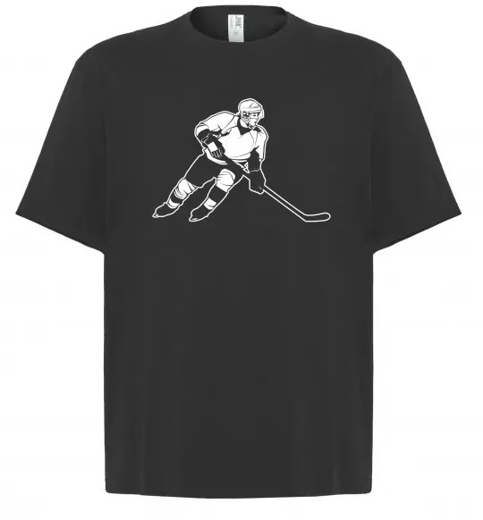 Футболка Оверсайз Хокеїст Черный фото