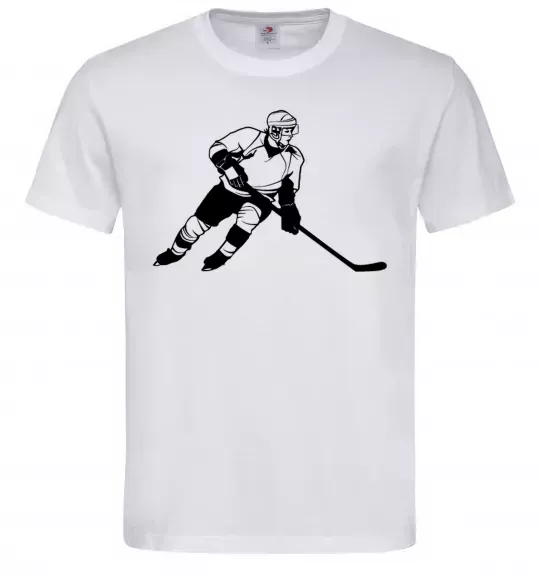 Мужская футболка Хокеїст Белый фото