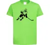 Дитяча футболка Хокеїст Лаймовий Дитяча футболка Хокеїст Лаймовий фото