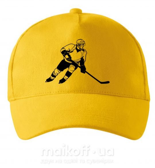 Кепка Хоккеист Сонячно жовтий фото