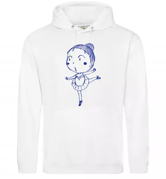 Чоловіча толстовка (худі) Гімнастка Білий фото