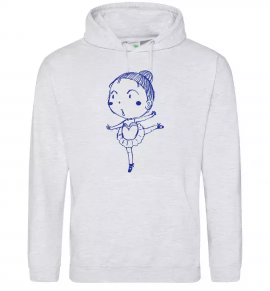 Чоловіча толстовка (худі) Гімнастка Сірий меланж фото