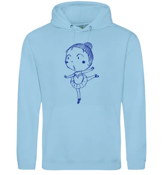 Чоловіча толстовка (худі) Гімнастка Блакитний фото