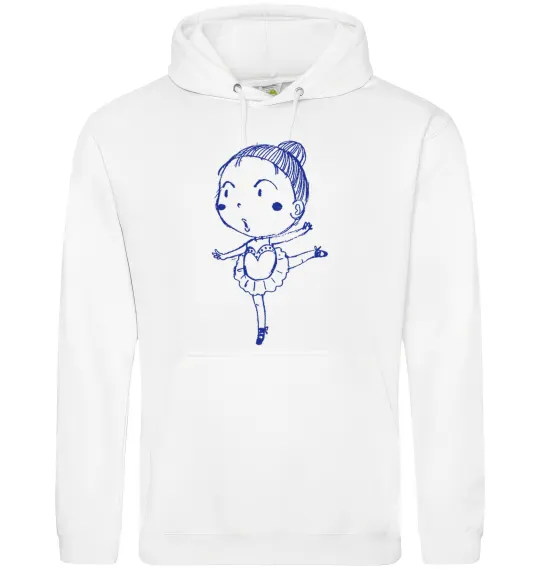 Женская толстовка (худи) Гімнастка Белый фото