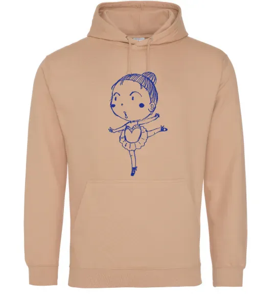 Женская толстовка (худи) Гімнастка Песочный фото