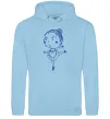 Женская толстовка (худи) Гімнастка Голубой фото