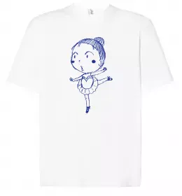 Футболка Оверсайз Гімнастика бризки Белый фото