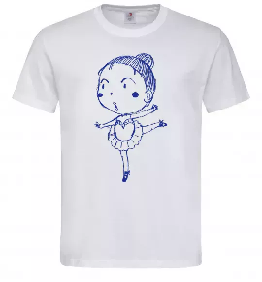 Чоловіча футболка Гімнастка Білий фото