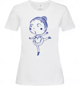 Жіноча футболка Гімнастка Білий фото