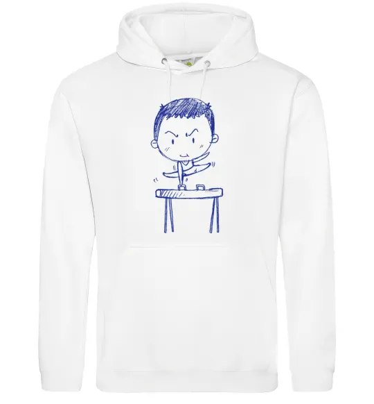 Жіноча толстовка (худі) Гімнаст Білий фото