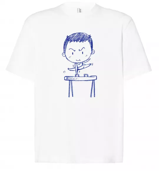 Футболка Оверсайз Гімнаст Білий фото