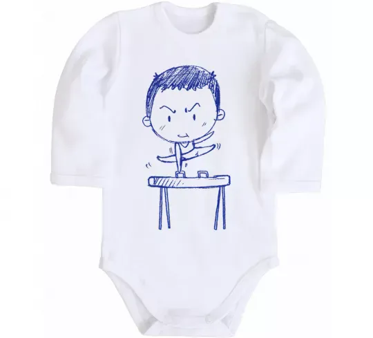 Детский боди Гімнаст Белый фото