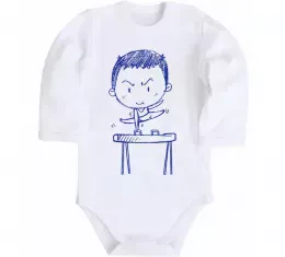 Детский боди Гімнаст Белый фото