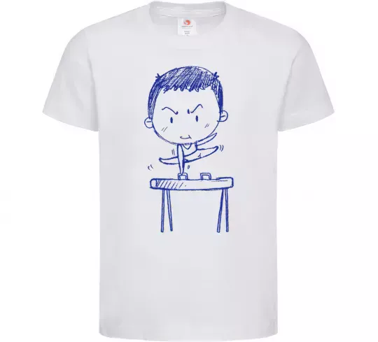 Дитяча футболка Гімнаст Білий фото