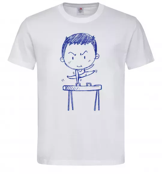 Чоловіча футболка Гімнаст Білий фото