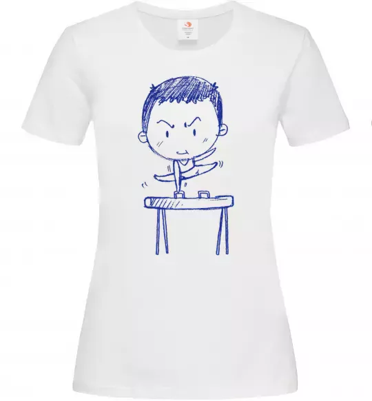 Жіноча футболка Гімнаст Білий фото