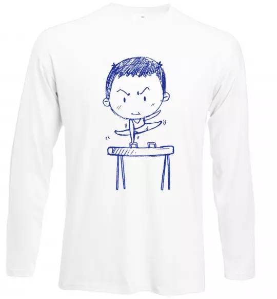 Лонгслів Гімнаст Білий фото