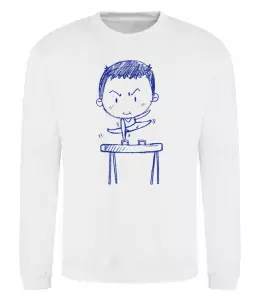 Свитшот Гімнастка геометрія Белый фото