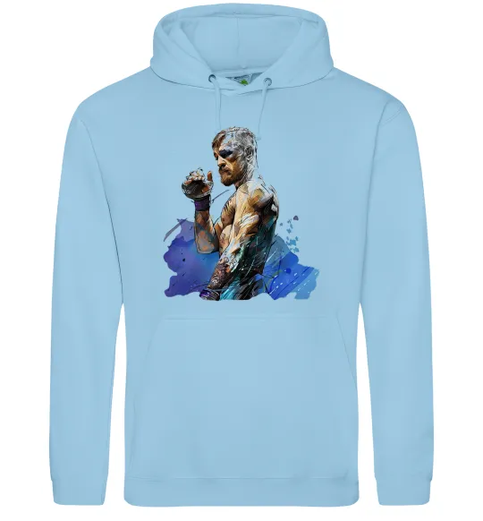 Мужская толстовка (худи) Конор Макгрегор Голубой фото