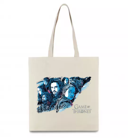 Еко-сумка Game of thrones full colours Бежевий фото