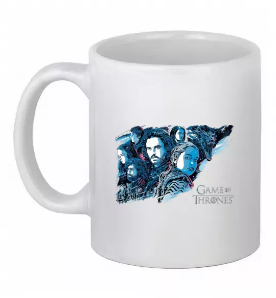 Чашка керамическая Game of thrones full colours Белый фото