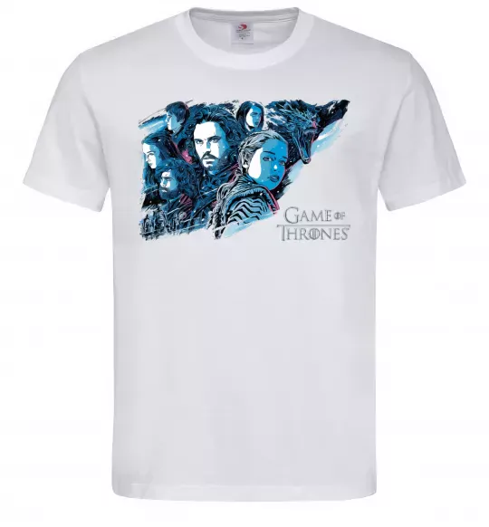 Чоловіча футболка Game of thrones full colours Білий фото