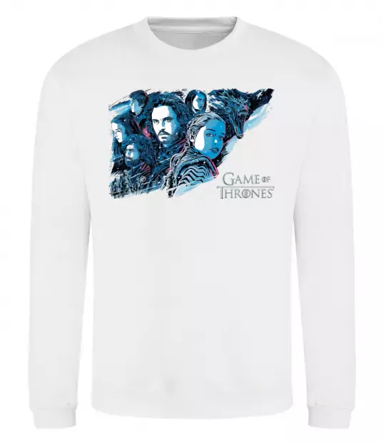 Свитшот Game of thrones full colours Белый фото