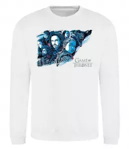 Свитшот Game of thrones full colours Белый фото