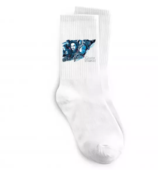 Шкарпетки Game of thrones full colours Білий фото