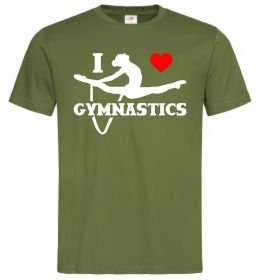 Мужская футболка I love gymnastic