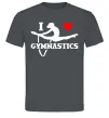 Чоловіча футболка I love gymnastic Графіт фото