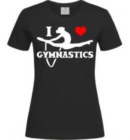 Женская футболка I love gymnastic Женская футболка I love gymnastic