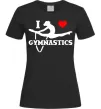 Жіноча футболка I love gymnastic Чорний Жіноча футболка I love gymnastic Чорний фото