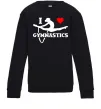 Детский Свитшот I love gymnastic Черный фото